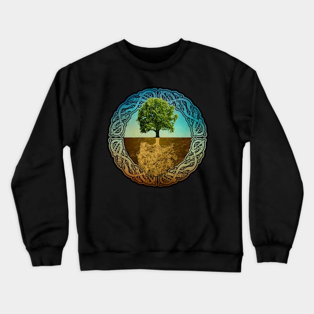 Tree of Life - Colour Crewneck Sweatshirt by QuickyDesigns